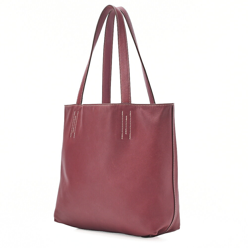 HERMES Double Sense 28 Swift Tote Bag Rouge Ladies' Bag, Pre-Owned