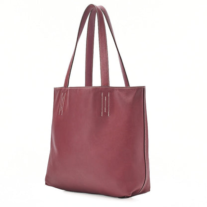 HERMES Double Sense 28 Swift Tote Bag Rouge Ladies' Bag, Pre-Owned