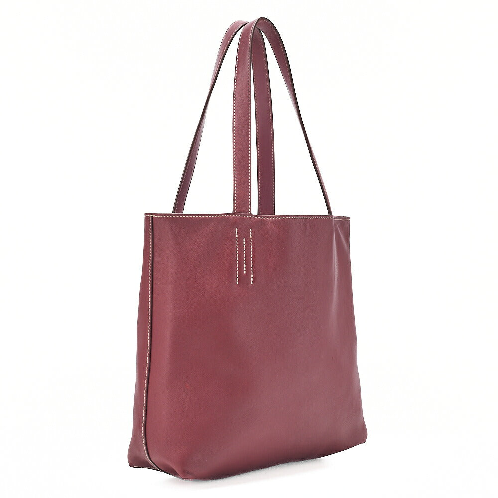 HERMES Double Sense 28 Swift Tote Bag Rouge Ladies' Bag, Pre-Owned