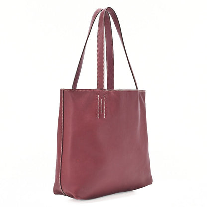 HERMES Double Sense 28 Swift Tote Bag Rouge Ladies' Bag, Pre-Owned