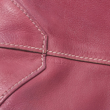 HERMES Double Sense 28 Swift Tote Bag Rouge Ladies' Bag, Pre-Owned