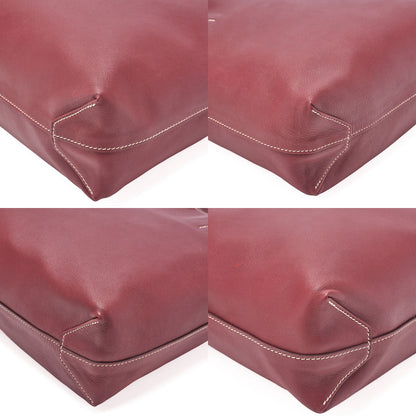 HERMES Double Sense 28 Swift Tote Bag Rouge Ladies' Bag, Pre-Owned