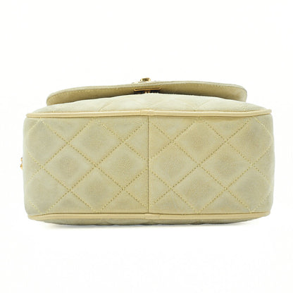 CHANEL Matelasse Coco Mark Fringe Bijou Chain Shoulder Suede Yellow Gold-Tone Hardware, Pre-Owned