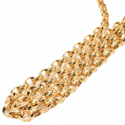 CHANEL Matelasse Coco Mark Fringe Bijou Chain Shoulder Suede Yellow Gold-Tone Hardware, Pre-Owned