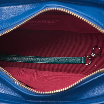 CHANEL Chain Shoulder Bag Matelasse Gabriel Deux Suede ｘ Vintage Calf Bicolor Silver ｘ Gold-Tone Hardware, Pre-Owned