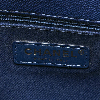 シャネル マトラッセ ココハンドル 2WAY ハンドバッグ ネイビー ゴールド金具 中古品