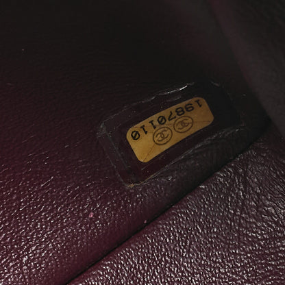CHANEL カーフスキン スタッズ マトラッセ シングル フラップ チェーンショルダーバッグ ブラック 黒金具 中古品