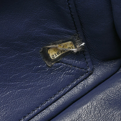 CHANEL Chanel Caviar Skin Matelasse Coco Mark Chain Tote Bag Navy Gold-Tone Hardware, Pre-Owned