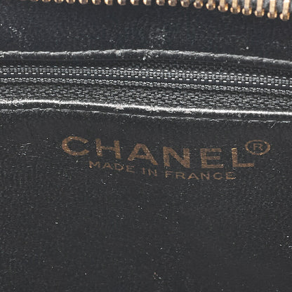 シャネル マトラッセ リイシュー トート キャビアスキン 黒 ゴールド金具 中古品