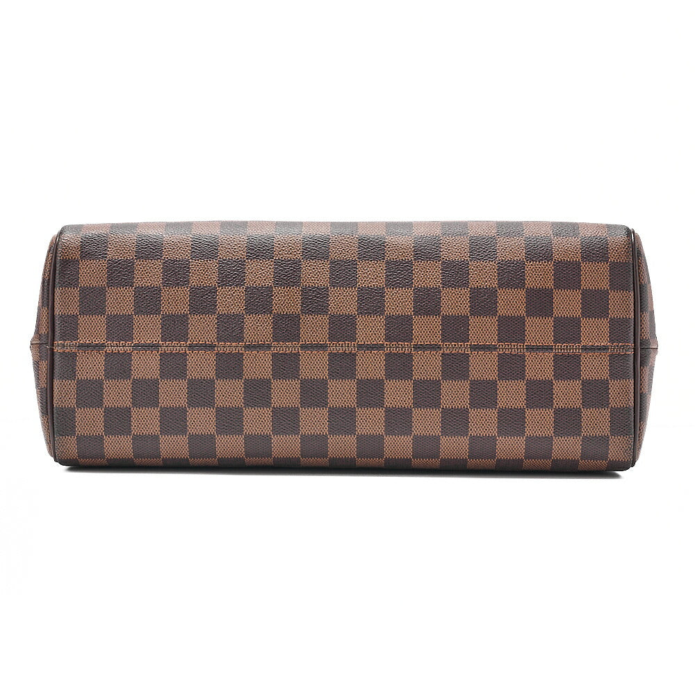 LOUIS VUITTON Louis Vuitton Damier Norita Handbag N41455 Brown Gold-Tone Hardware, Pre-Owned