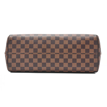 LOUIS VUITTON Louis Vuitton Damier Norita Handbag N41455 Brown Gold-Tone Hardware, Pre-Owned