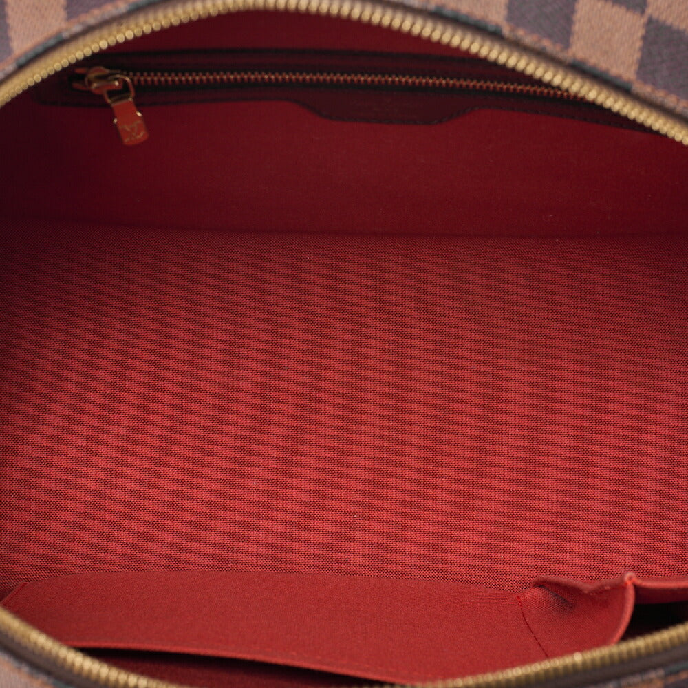 LOUIS VUITTON Louis Vuitton Damier Norita Handbag N41455 Brown Gold-Tone Hardware, Pre-Owned