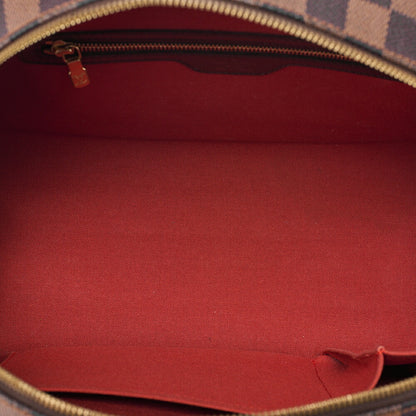 LOUIS VUITTON Louis Vuitton Damier Norita Handbag N41455 Brown Gold-Tone Hardware, Pre-Owned