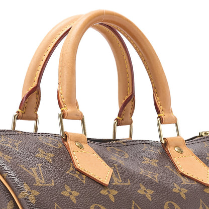 LOUIS VUITTON Louis Vuitton Monogram Speedy 30 Handbag M41526 Brown Gold-Tone Hardware, Pre-Owned