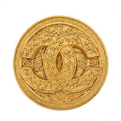 CHANEL Coco Mark 04A Brooch GP Gold (Gold Plated)Gold-Tone Hardware, Pre-Owned