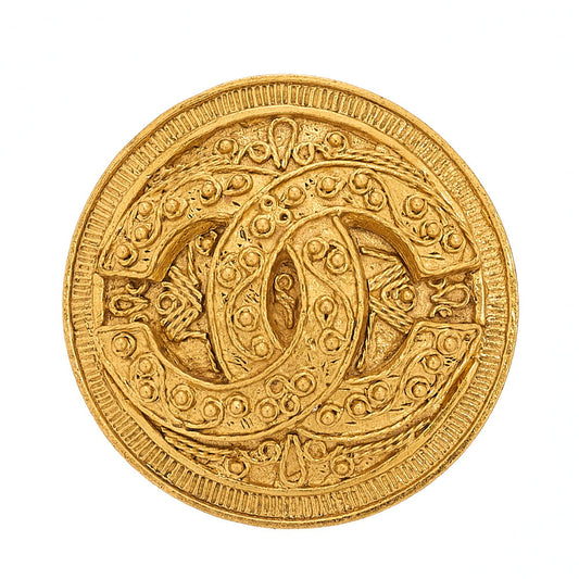 CHANEL Coco Mark 04A Brooch GP Gold (Gold Plated)Gold-Tone Hardware, Pre-Owned