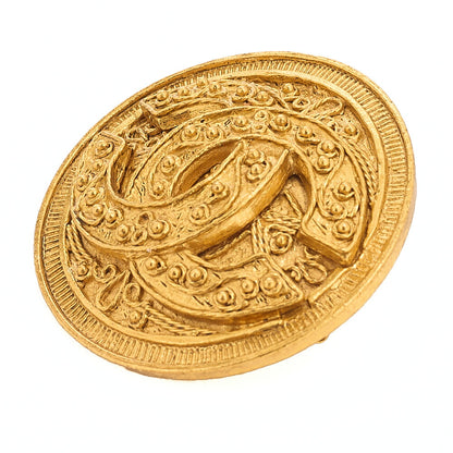 CHANEL Coco Mark 04A Brooch GP Gold (Gold Plated)Gold-Tone Hardware, Pre-Owned