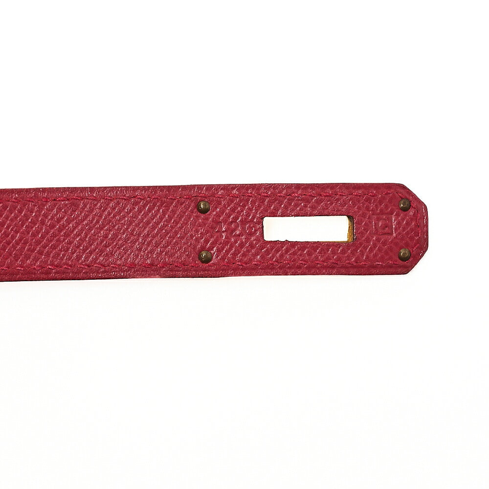 HERMES バーキン 35 クシュベル ハンドバッグ ルージュ ゴールド金具、中古