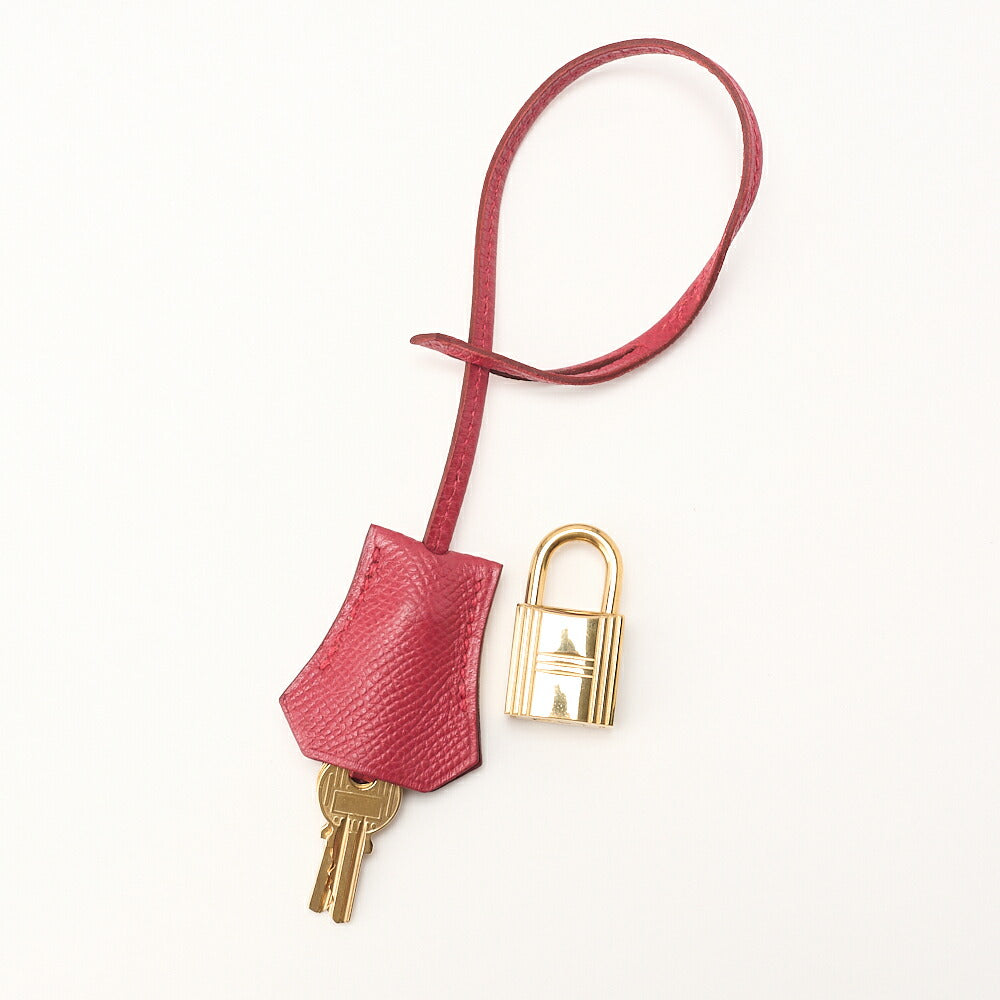 HERMES バーキン 35 クシュベル ハンドバッグ ルージュ ゴールド金具、中古