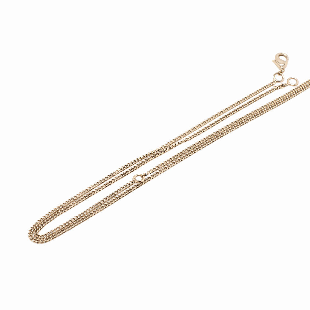 CHANEL Coco Mark B15B Necklace GP x Faux Pearl Champagne Gold (Gold Plating) Gold-Tone Hardware, Pre-Owned
