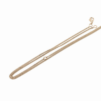 CHANEL Coco Mark B15B Necklace GP x Faux Pearl Champagne Gold (Gold Plating) Gold-Tone Hardware, Pre-Owned