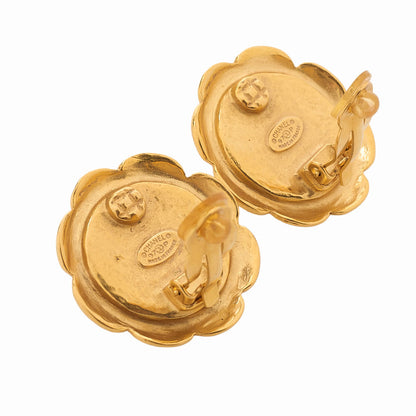 CHANEL Coco Mark Faux Pearl Floral 97P Earrings GP x Faux Pearl Gold (Gold Plating) Gold -Tone Hardware, Pre-Owned