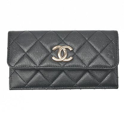 CHANEL Chanel Matelasse Coco Mark Chain Shoulder Bag Calfskin Bicolor Gold-Tone Hardware, Pre-Owned