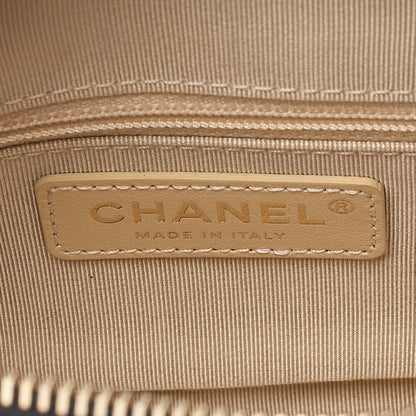 CHANEL Chanel Matelasse Coco Mark Chain Shoulder Bag Calfskin Bicolor Gold-Tone Hardware, Pre-Owned