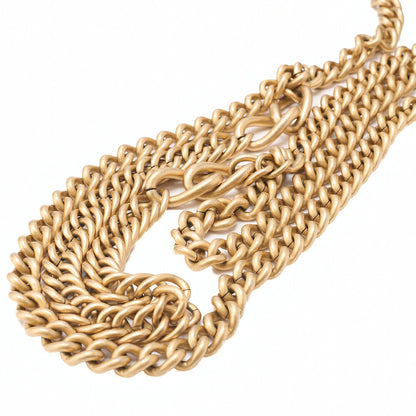 CHANEL Chain Shoulder Bag Mini Matelasse 17cm Calfskin Single Flap Turn Lock Black Gold-Tone Hardware, Pre-Owned