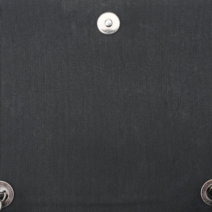 CHANEL Vintage Calf Matelasse Top Coco Mark Full Flap Chain Shoulder Black Silver-Tone Hardware, Pre-Owned