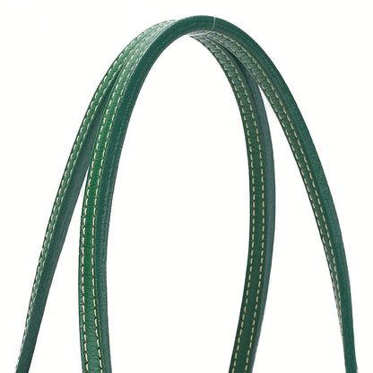 GOYARD Goyard Saint-Louis Junior Mini Tote Bag Coating Canvas Green Silver-Tone Hardware, Pre-Owned