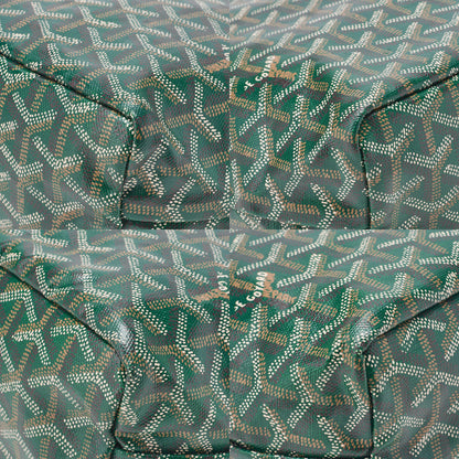 GOYARD Goyard Saint-Louis Junior Mini Tote Bag Coating Canvas Green Silver-Tone Hardware, Pre-Owned