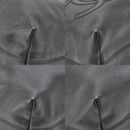 CHANEL Tote Bag Coco Mark Tortoiseshell Pattern Caviar Skin Black Gold-Tone Hardware, Pre-Owned