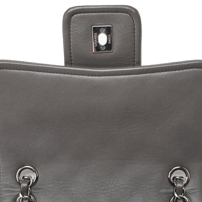 CHANEL Chanel Matelasse Lambskin Turn Lock Single Chain Shoulder Khaki Silver-Tone Hardware, Pre-Owned