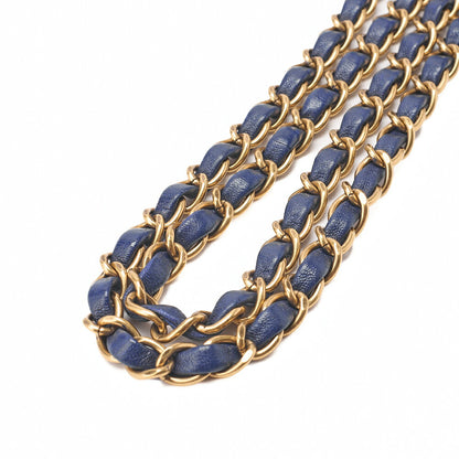 CHANEL Lambskin Chevron Single Chain Shoulder Purple Tone Gold-Tone Hardware, Pre-Owned