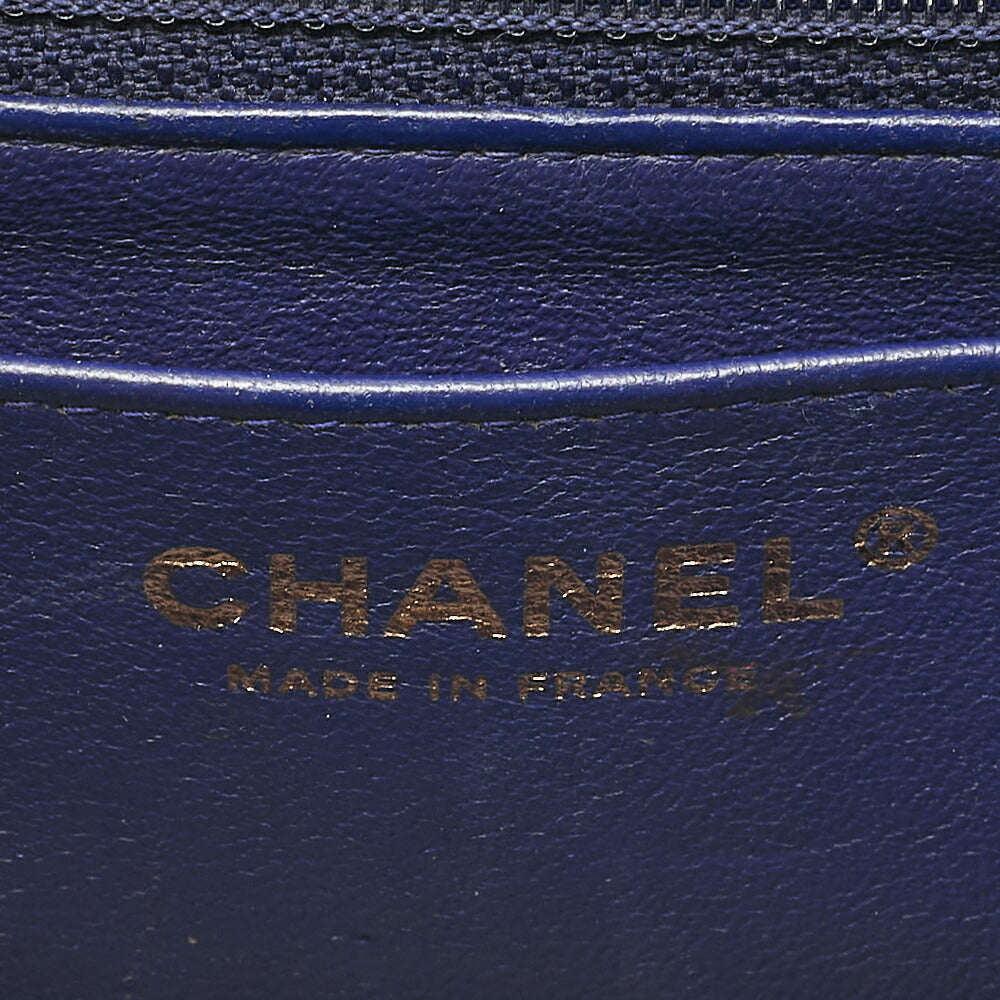 CHANEL Lambskin Chevron Single Chain Shoulder Purple Tone Gold-Tone Hardware, Pre-Owned