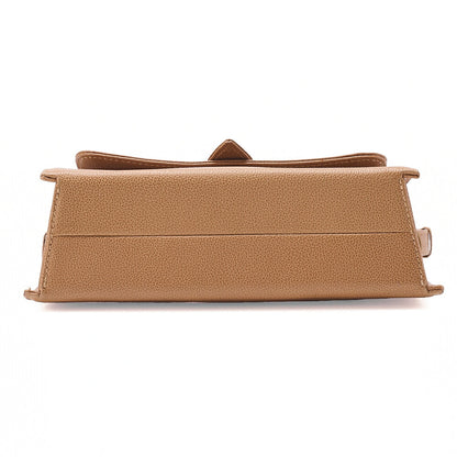 CHANEL Chanel Caviar Skin Belt Coco Mark Shoulder Bag Beige Gold-Tone Hardware, Pre-Owned