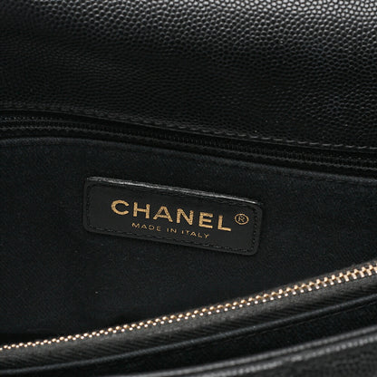 CHANEL Shoulder Bag Matelasse Coco Handle 29 S 2WAY Handbag Caviar Skin x Lizard Black x Bordeaux Gold-Tone Hardware, Pre-Owned