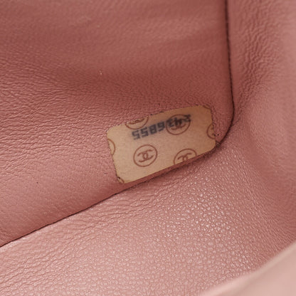 CHANEL Lambskin Mademoiselle Bicolore Chain Shoulder Pink Gold-Tone Hardware, Pre-Owned