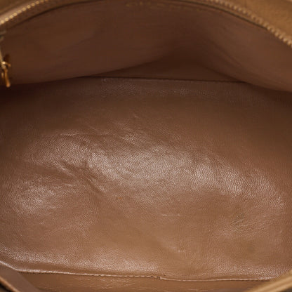 CHANEL Chanel Matelasse Reissue Tote Bag Caviar Skin Beige Gold-Tone Hardware, Pre-Owned