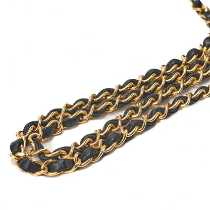CHANEL Matelasse Diana Flap 25cm Chain Shoulder Lambskin Black Gold-Tone Hardware, Pre-Owned