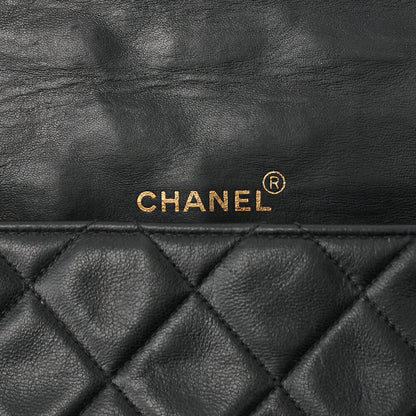 CHANEL Matelasse Diana Flap 25cm Chain Shoulder Lambskin Black Gold-Tone Hardware, Pre-Owned