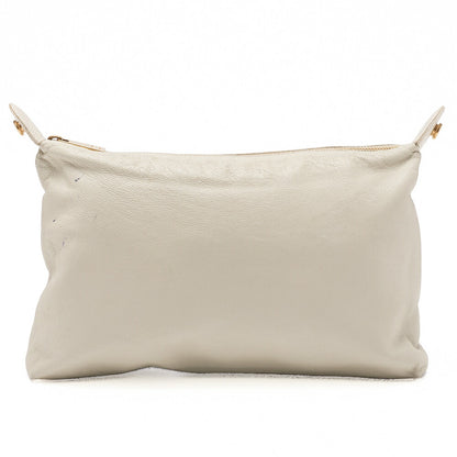 CHANEL Tote Bag Matelasse Turn Rock Bicolore Caviar Skin Ivory Gold-Tone Hardware, Pre-Owned