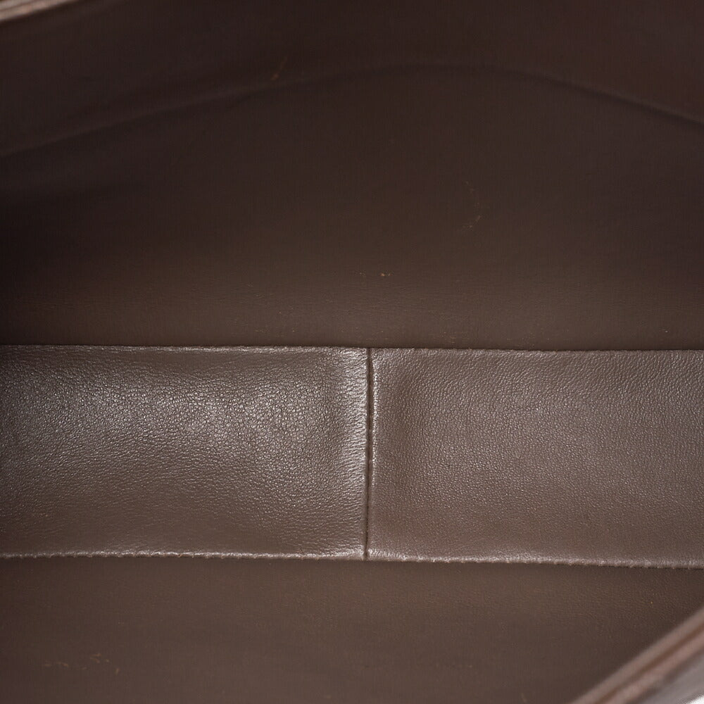 CHANEL Lambskin Matelasse Trapezoidal Single Chain Shoulder Bag Brown Gold-Tone Hardware, Pre-Owned