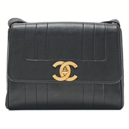CHANEL Lambskin Mademoiselle DecaCoco Single Flap Shoulder Gold-Tone Hardware, Pre-Owned