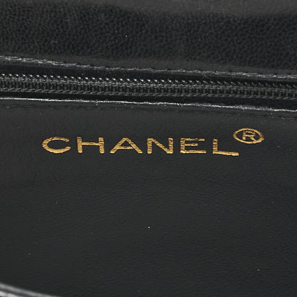 CHANEL Lizard Coco Mark Full Flap Chain Shoulder Black Gold-Tone Hardware, Pre-Owned
