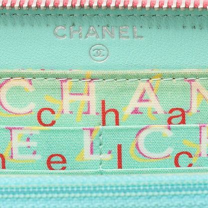 CHANEL Matelasse Round Wallet Lambskin Pink Silver-Tone Hardware, Pre-Owned