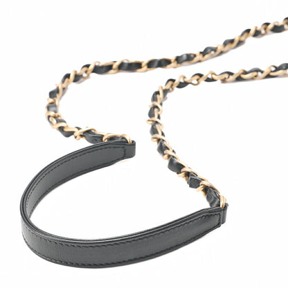 CHANEL Lambskin Matelasse Coco Mark Griffore Box Bag Chain Shoulder Gold-Tone Hardware, Pre-Owned