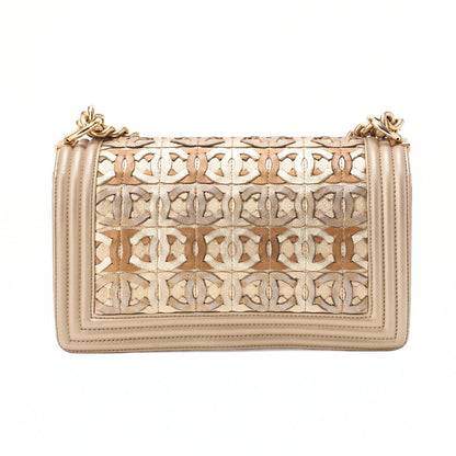 CHANEL Boy Chanel Boy Chanel Dubai Limited Chain Shoulder Lambskin Multicolor Gold-Tone Hardware, Pre-Owned