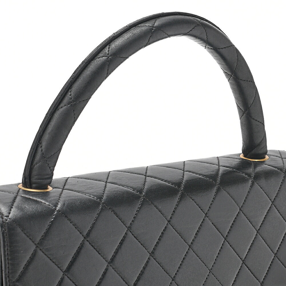 CHANEL Handbag Matelasse Parent-Child Bag Parents Only Lambskin Black Gold-Tone Hardware, Pre-Owned